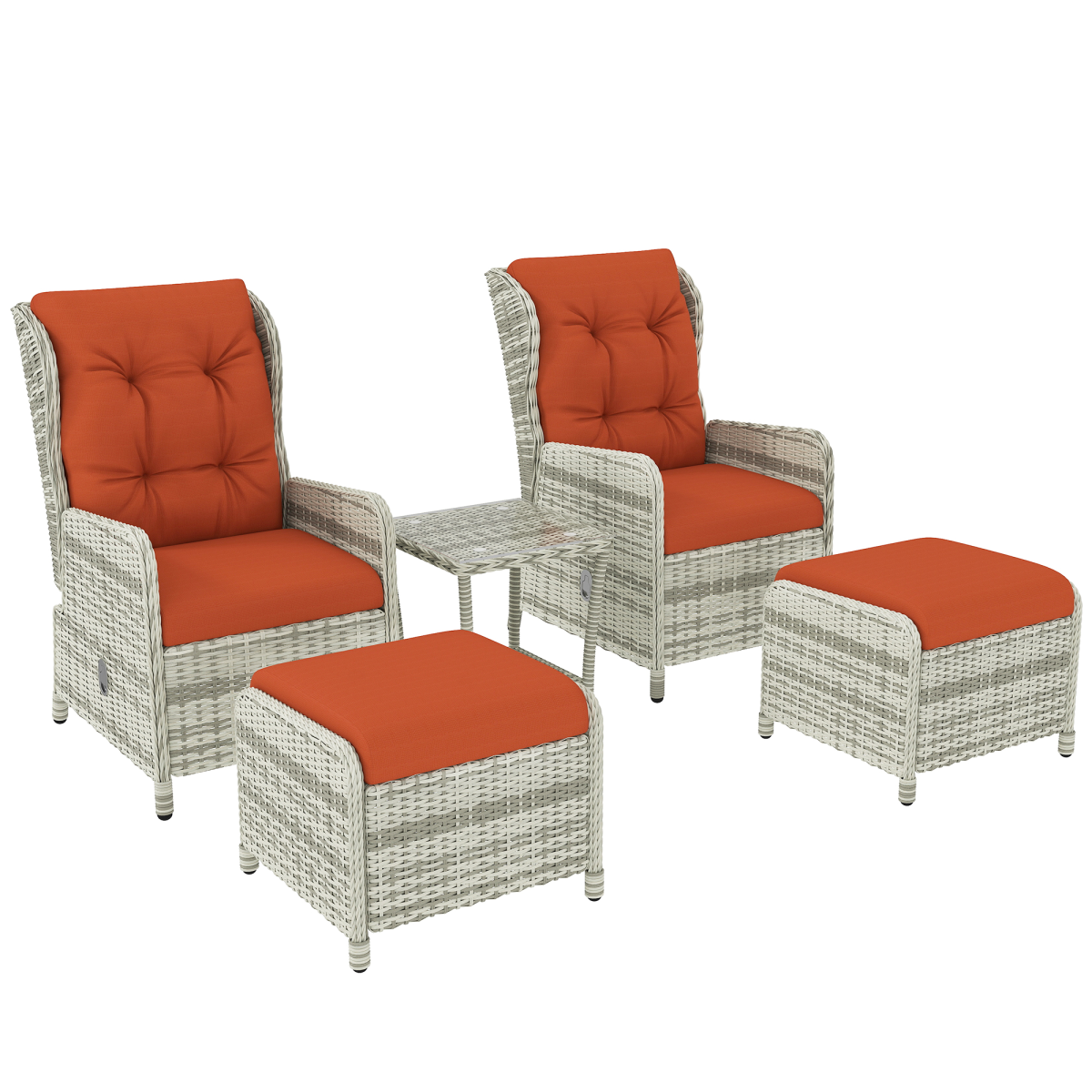 cortex-london-windsor-orange-rattan-recliner-garden-furniture-set