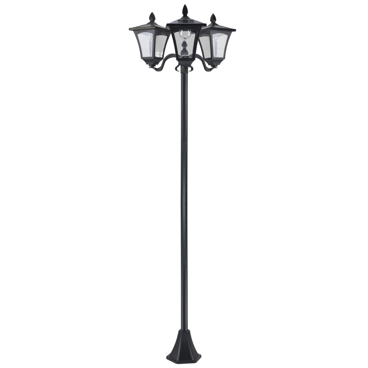 cortex-london-windsor-solar-powered-lamp-post-3-light-ip44-black