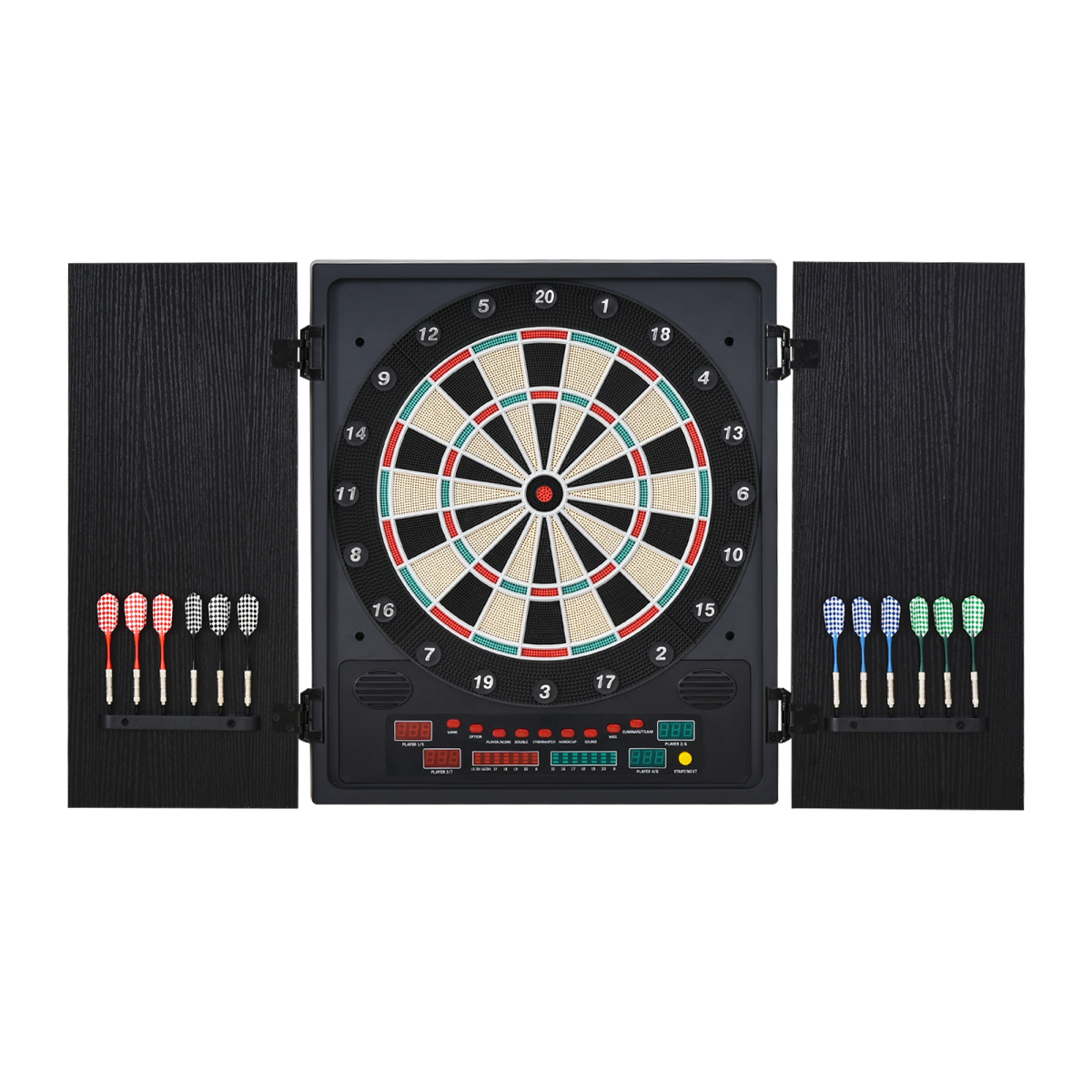 cortex-london-windsor-electronic-dartboard-led-scoreboard-27-games-storage-cabinet