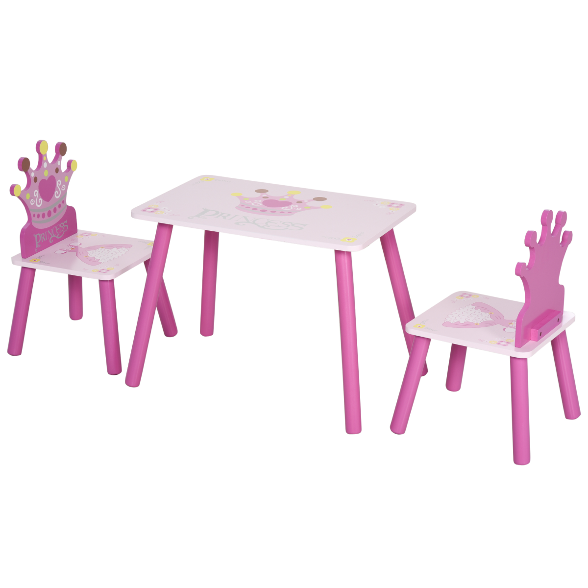 cortex-london-windsor-princess-crown-three-piece-kids-table-chair-set-pink