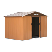 cortex-london-windsor-9x6-ft-khaki-galvanised-steel-storage-shed