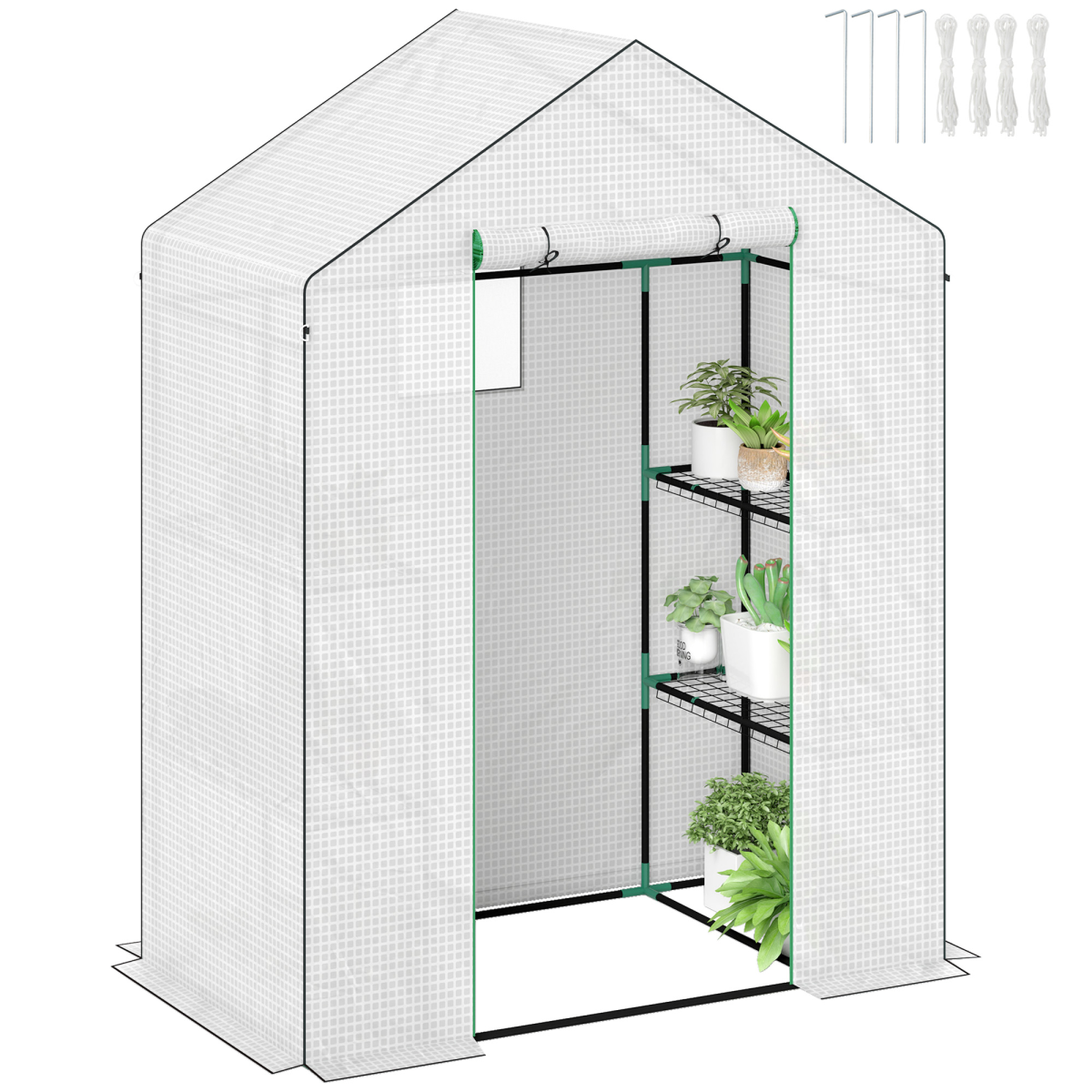 cortex-london-kew-garden-walk-in-greenhouse-with-four-shelves-white