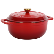 cortex-london-windsor-cast-iron-enamel-cooking-pot-6qt-gradient-red