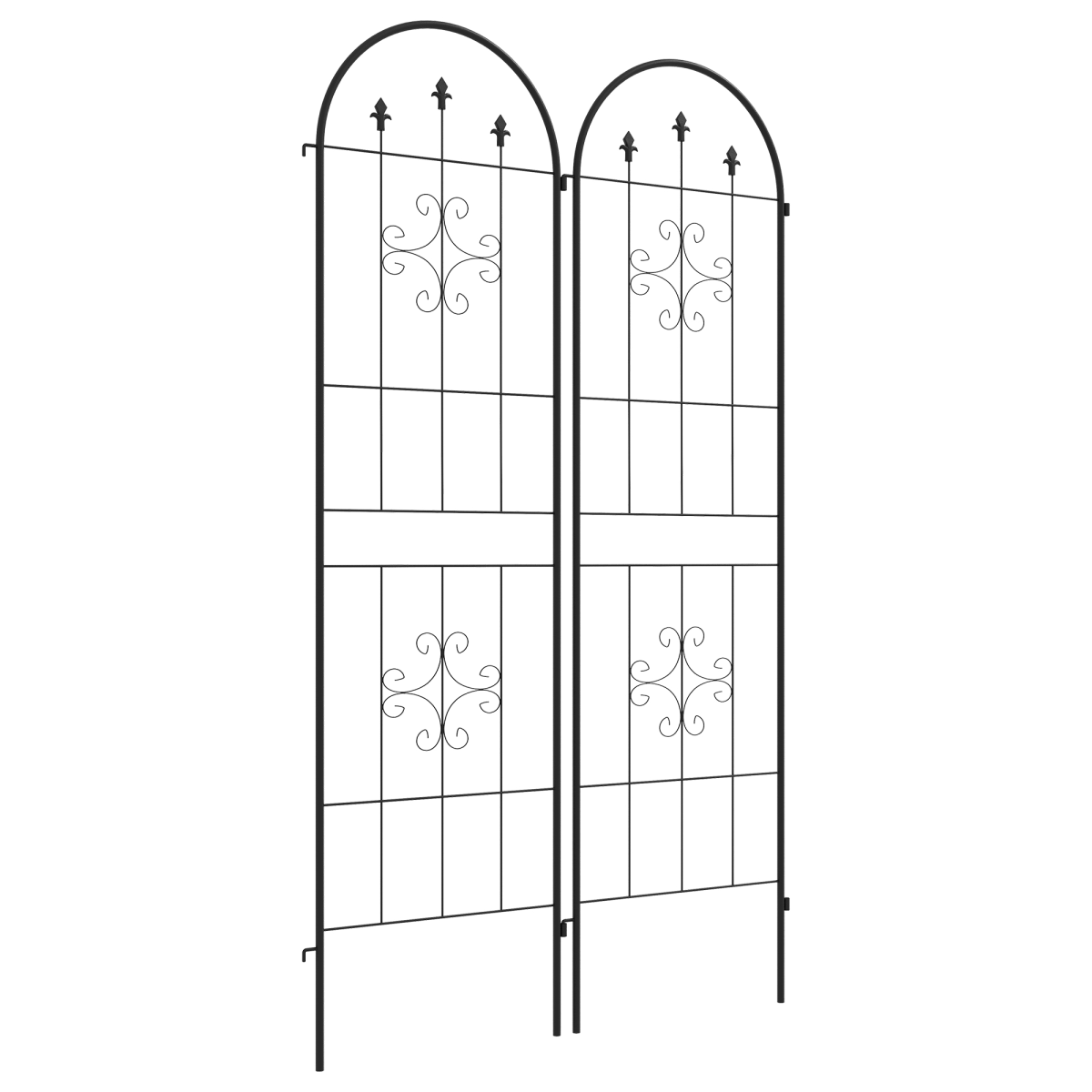 cortex-london-york-arrow-steel-trellis-set-of-two-black