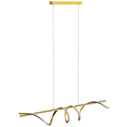 HOMCOM Pendant Light with 3 Colour Temperatures - Gold Tone