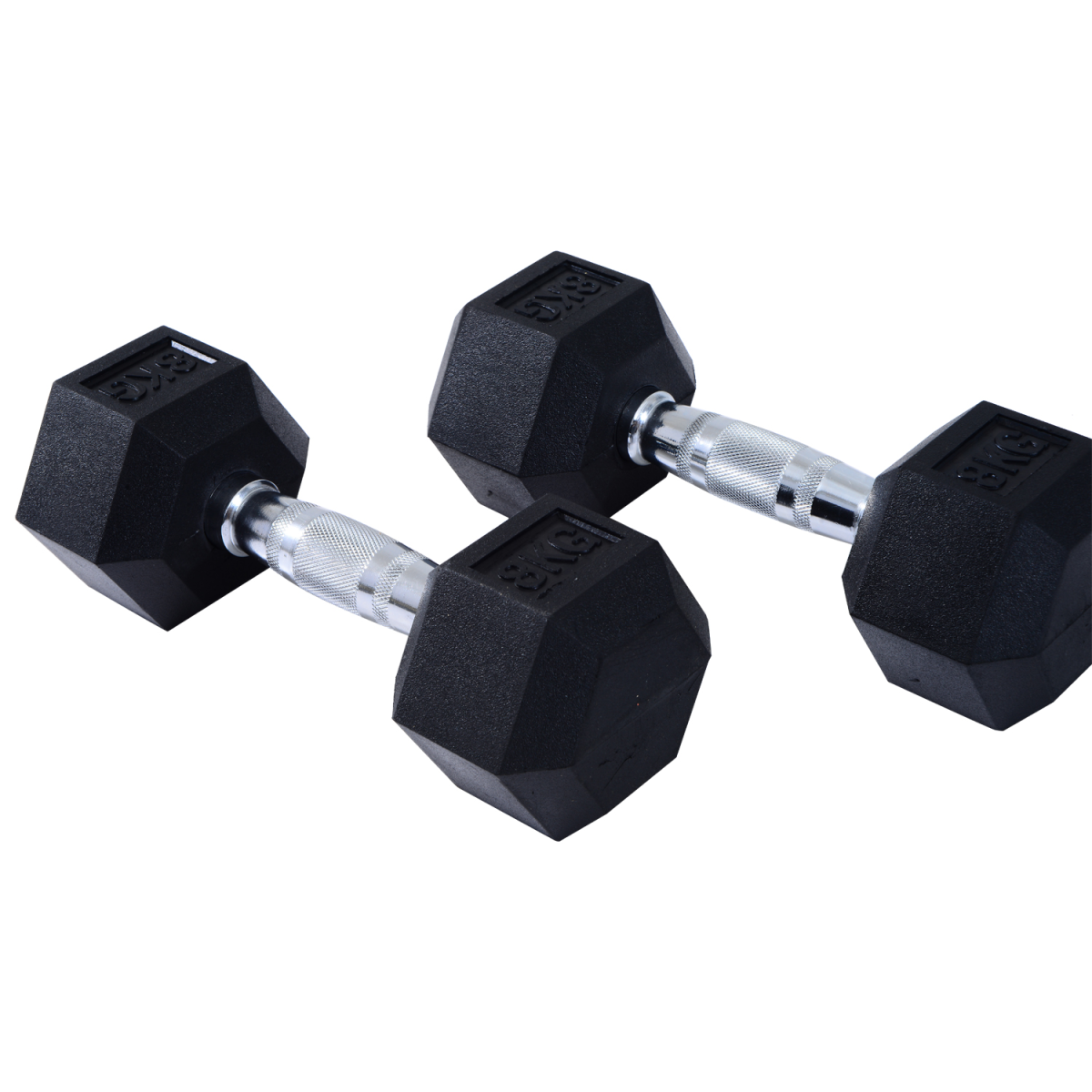 cortex-london-windsor-hexagonal-dumbbells-2x5kg-home-fitness-homcom