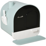 cortex-london-windsor-hooded-cat-litter-tray-with-scoop-filter-flap-door-green-43x44x47-cm