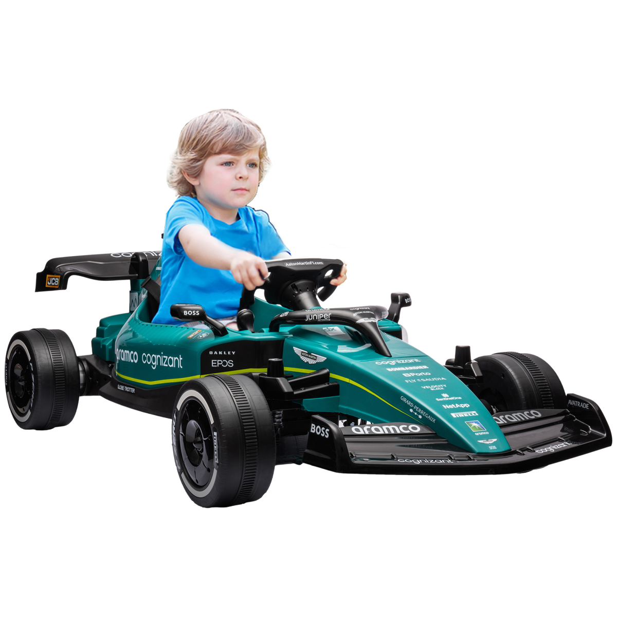 cortex-london-windsor-green-12v-electric-go-kart-remote-bluetooth
