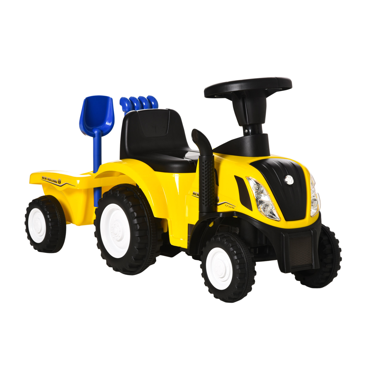 cortex-london-yorkshire-tractor-toddler-walker-ride-on-yellow-homcom