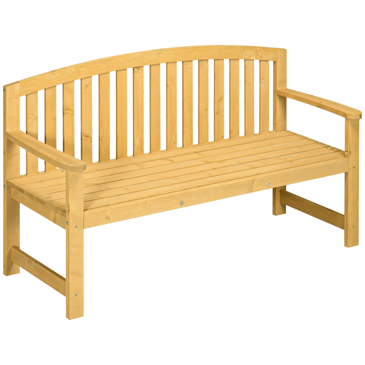 cortex-london-windsor-fir-wood-two-person-garden-bench-armrests-orange
