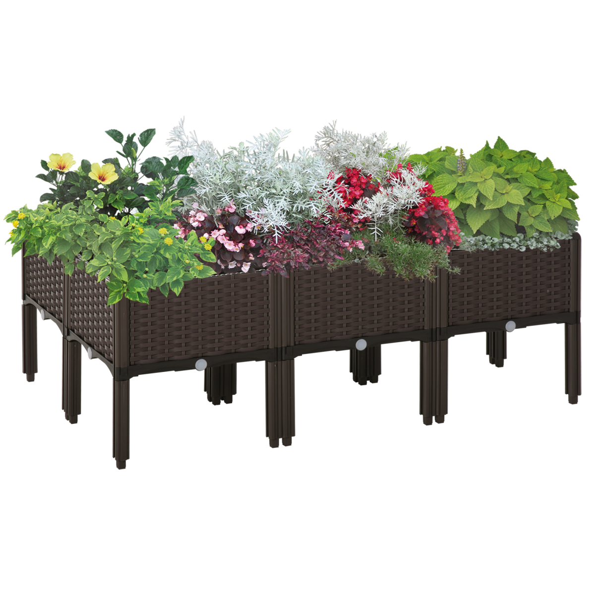 cortex-london-york-six-piece-stackable-raised-garden-bed-with-drainage-holes