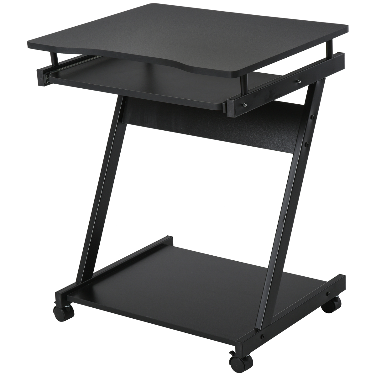 cortex-london-windsor-movable-computer-desk-keyboard-tray-black-four-wheels
