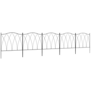 cortex-london-windsor-five-piece-decorative-metal-garden-border-edging-black