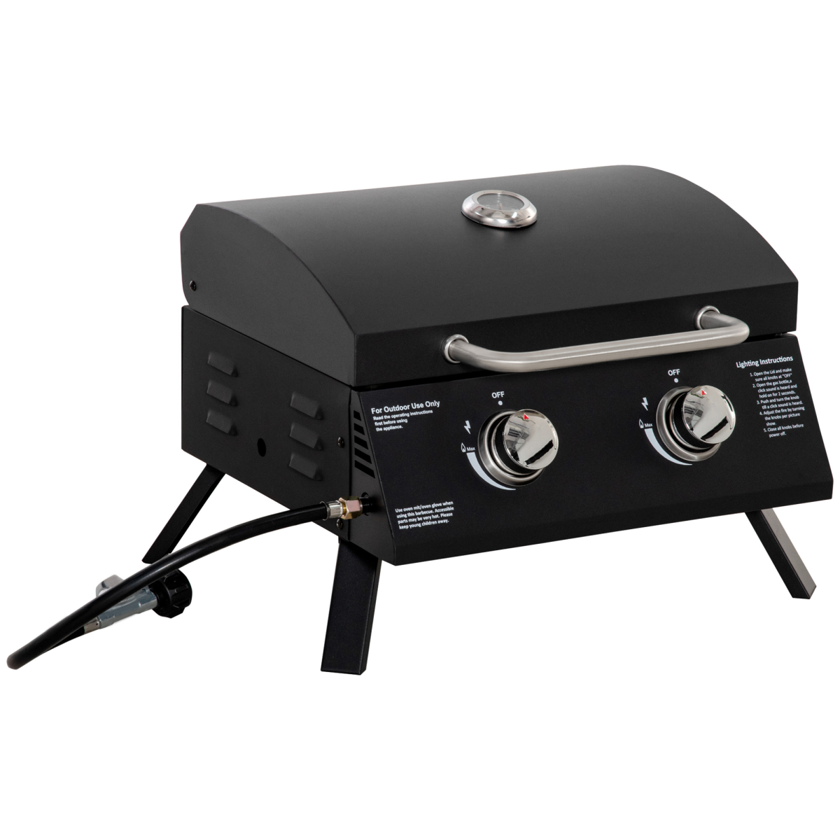 cortex-london-yorkshire-two-burner-portable-tabletop-gas-bbq-grill-black