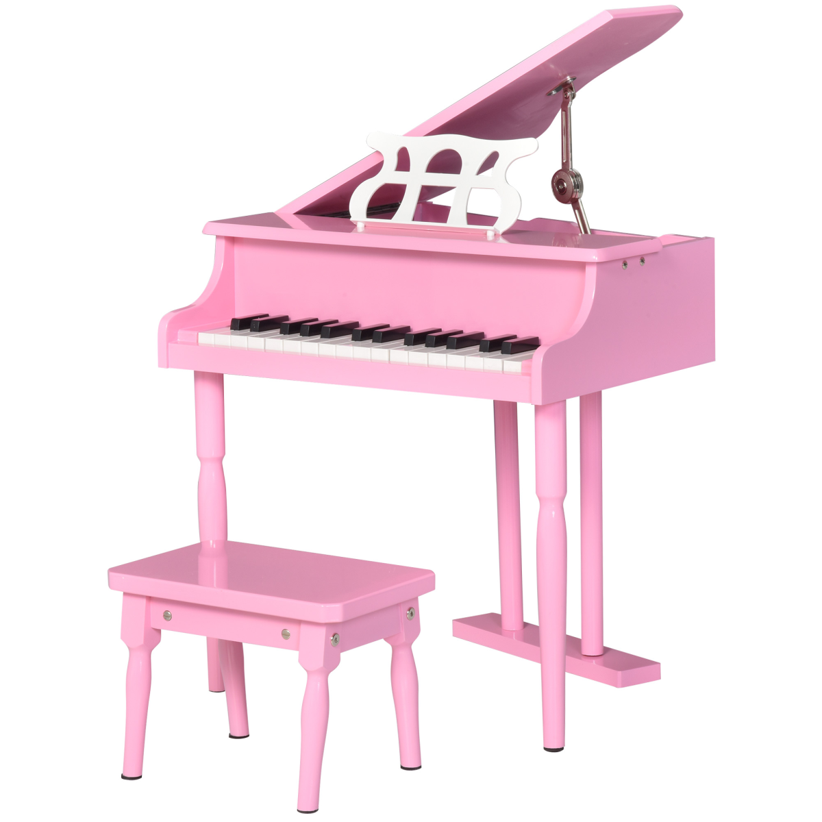 cortex-london-windsor-30-key-kids-piano-music-stand-stool-homcom