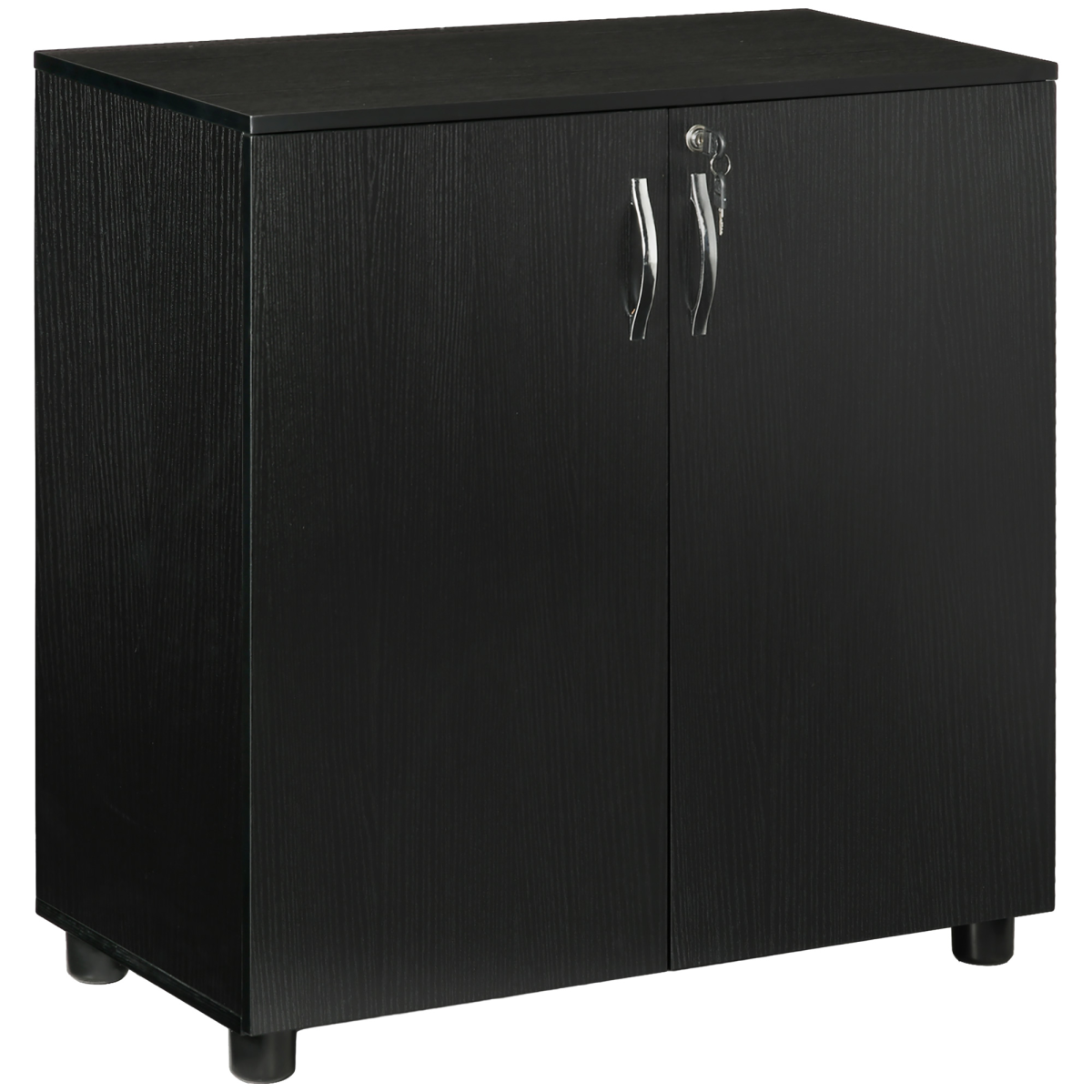 cortex-london-windsor-two-tier-locking-office-storage-cabinet-black