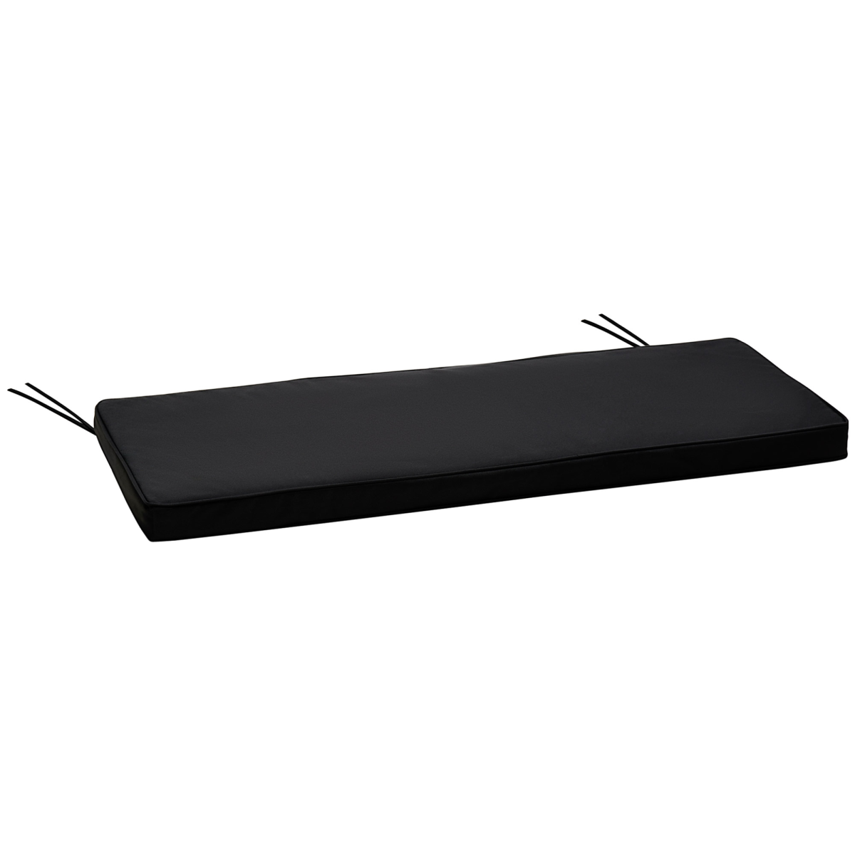 cortex-london-bath-bench-two-seater-black-polyester-cover-cotton-filled-cushion