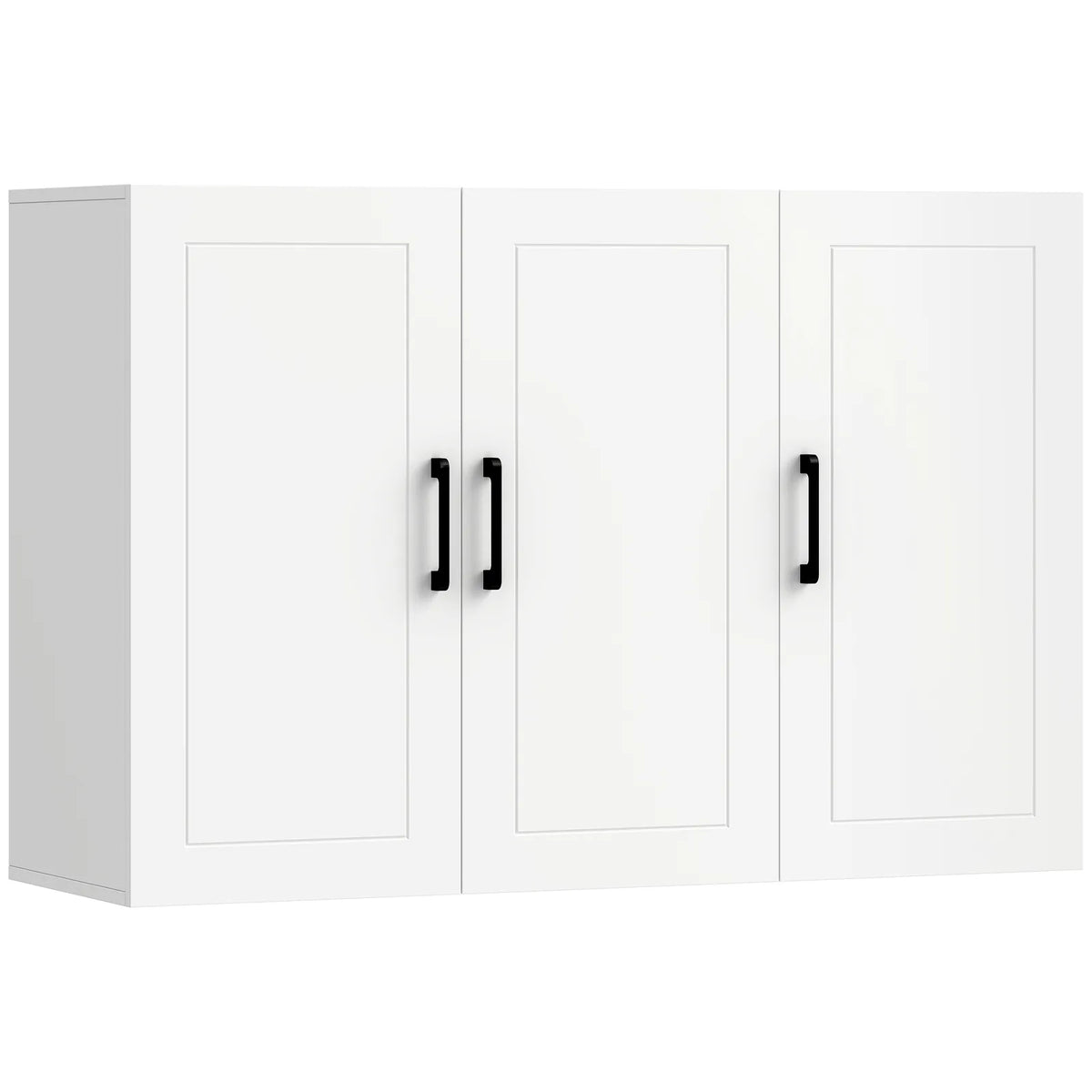 HOMCOM Bathroom Wall Cabinet, Wall Mounted Bathroom Cabinet, Over the Toilet Space Saver with Adjustable Shelves, White