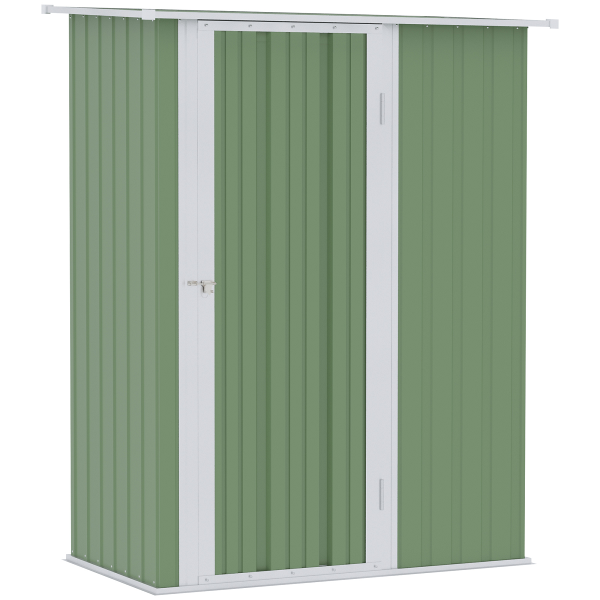 cortex-london-windsor-green-garden-storage-shed-lockable-door-sloped-roof-142x84x189cm