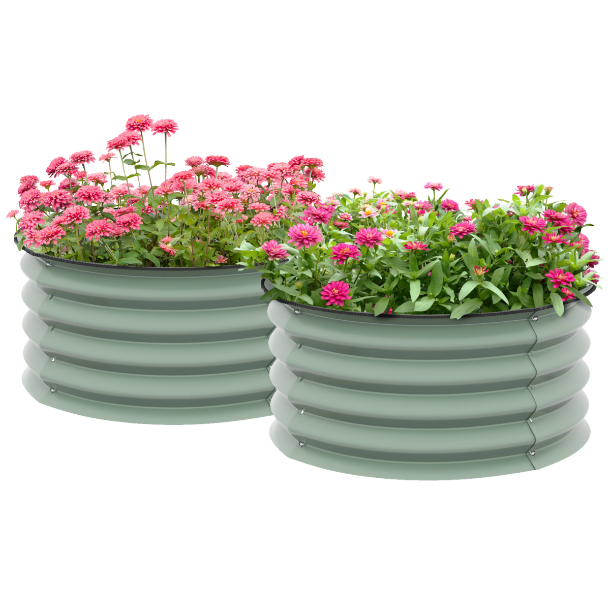 cortex-london-york-green-galvanised-steel-raised-garden-planter-set-of-two