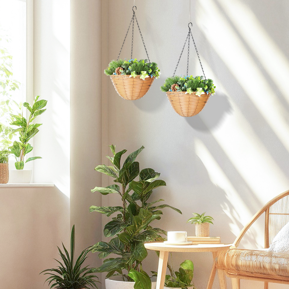 cortex-london-kensington-artificial-hanging-basket-set-of-2-blue-green-pinecones