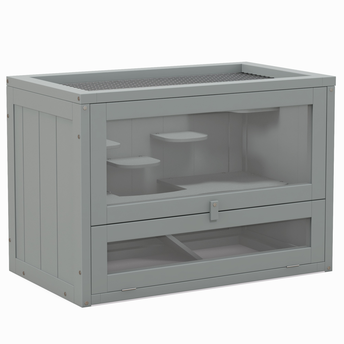 cortex-london-windsor-two-level-fir-wood-hamster-cage-grey