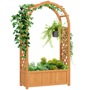 cortex-london-windsor-fir-wood-raised-garden-bed-trellis-planter-light-brown