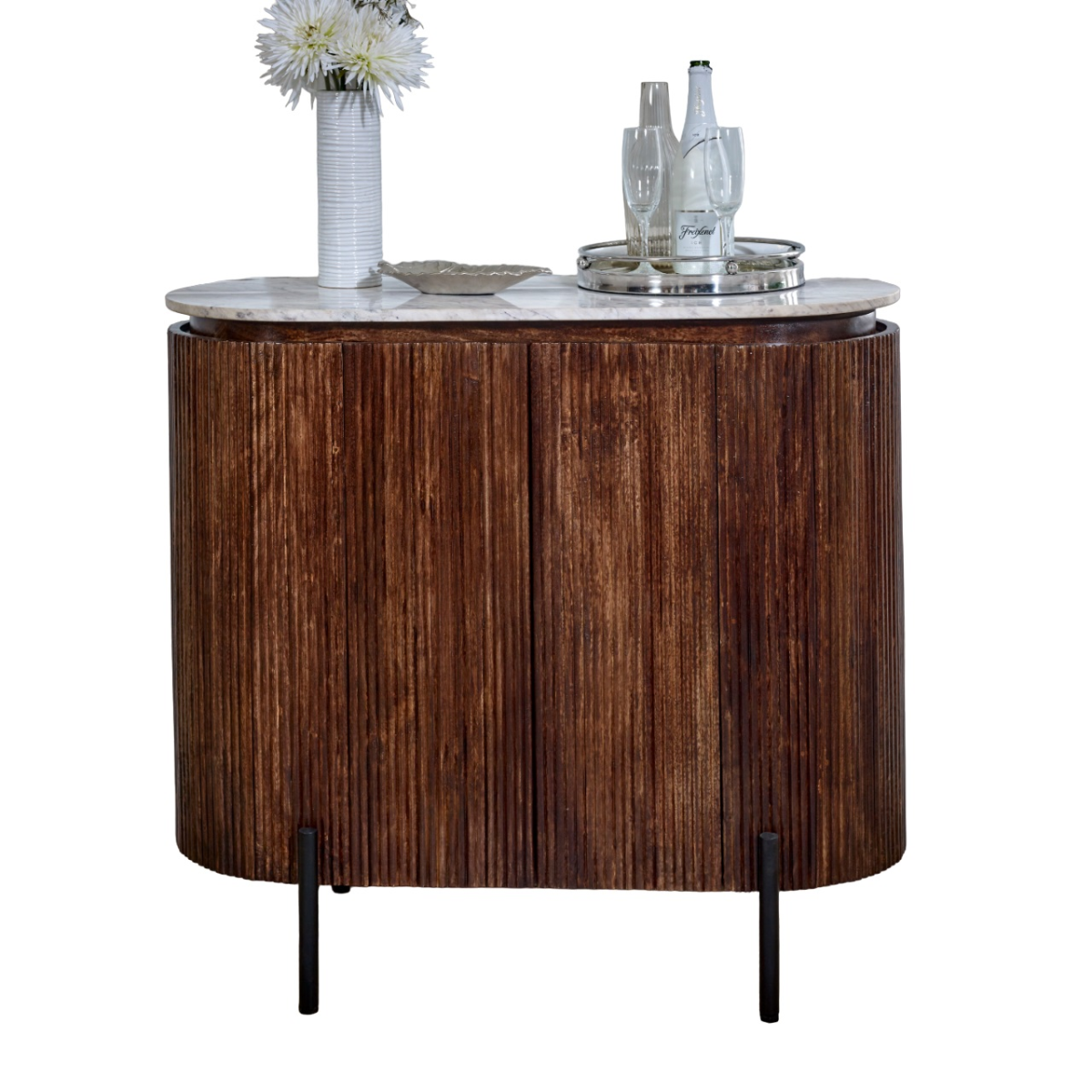 cortex-london-opal-solid-wood-sideboard-drinks-cabinet-white-marble-top-metal-legs