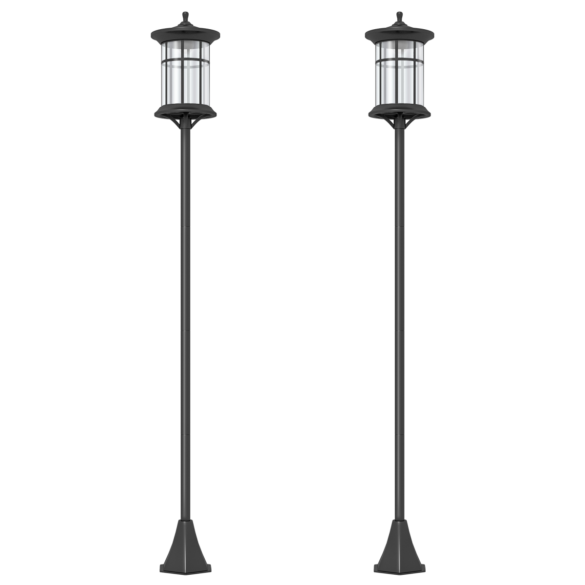 cortex-london-york-solar-led-outdoor-post-lights-2-pack-black-ip44