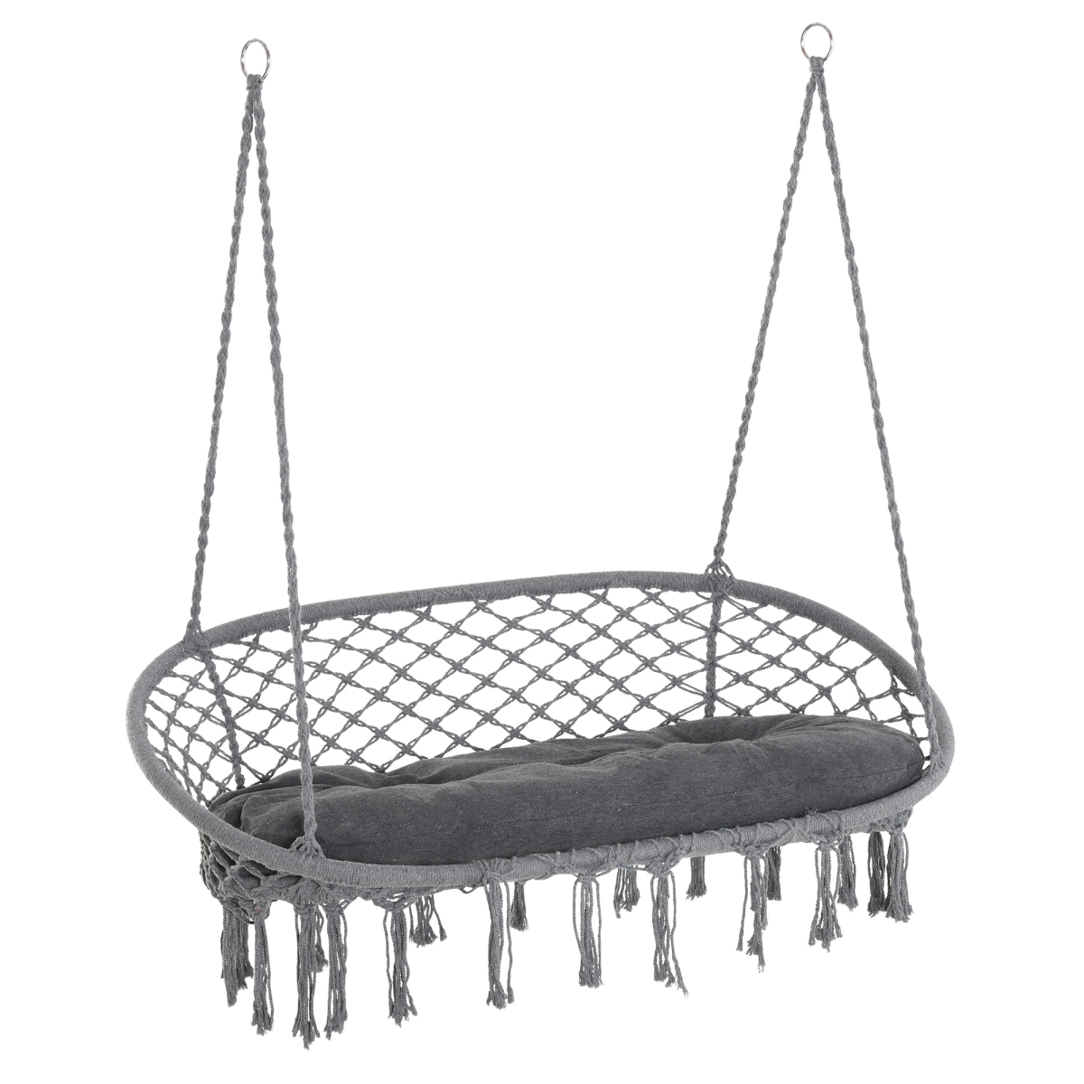 cortex-london-windsor-dark-grey-two-seater-cotton-rope-hammock-chair-metal-frame