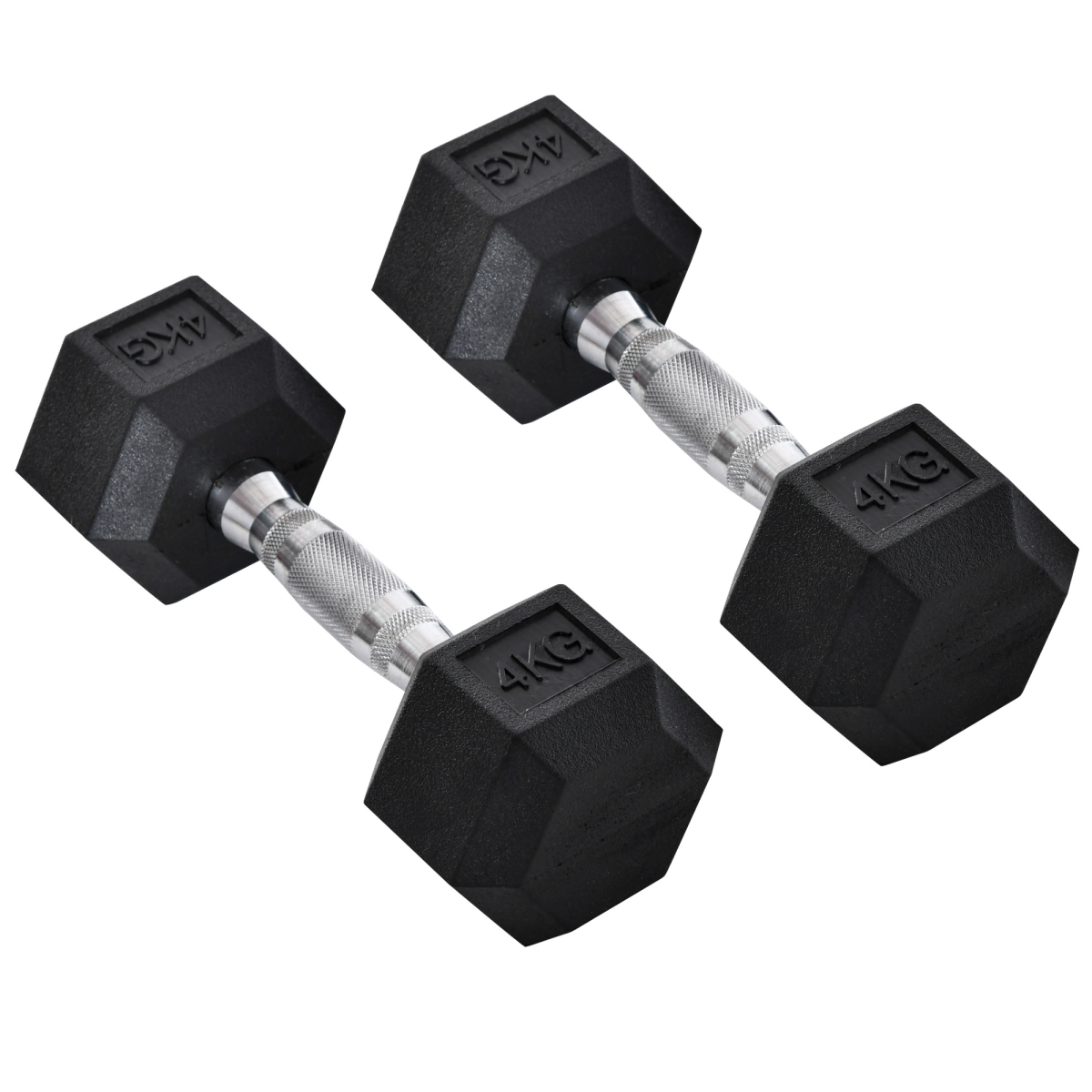 cortex-london-windsor-hexagonal-dumbbells-2x4kg-home-fitness-homcom