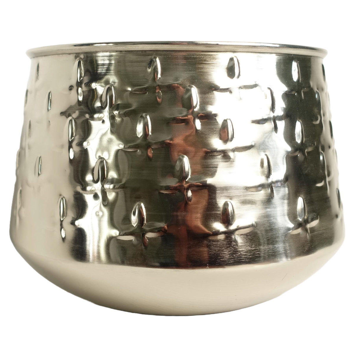 cortex-london-windsor-silver-cross-metal-planter-18cm-by-leaf