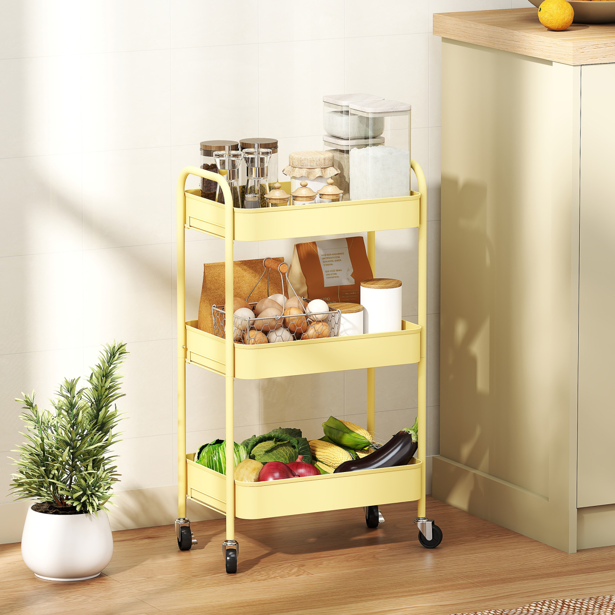 cortex-london-york-utility-storage-trolley-yellow-steel-three-baskets