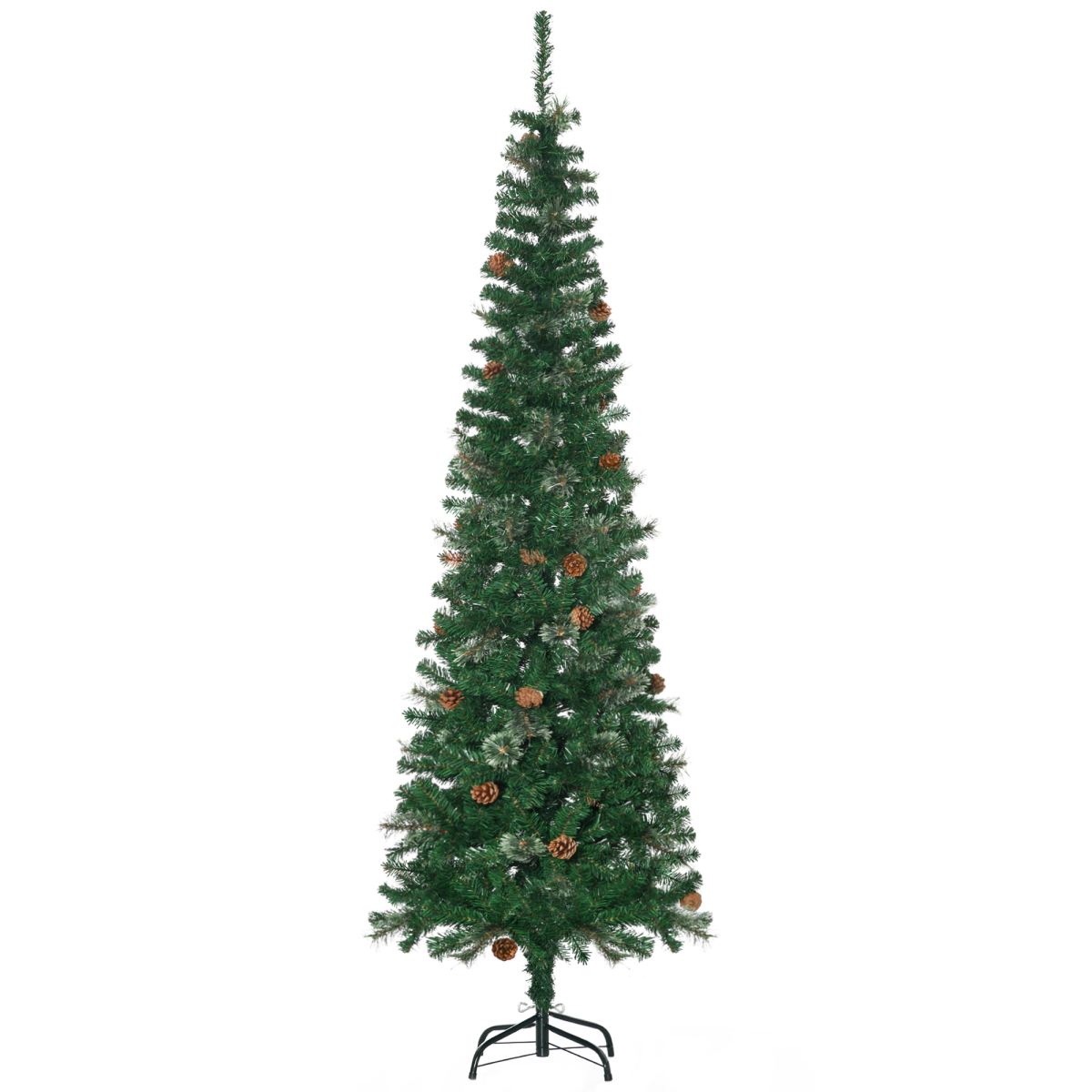cortex-london-windsor-six-point-five-foot-artificial-slim-christmas-tree-pine-cones