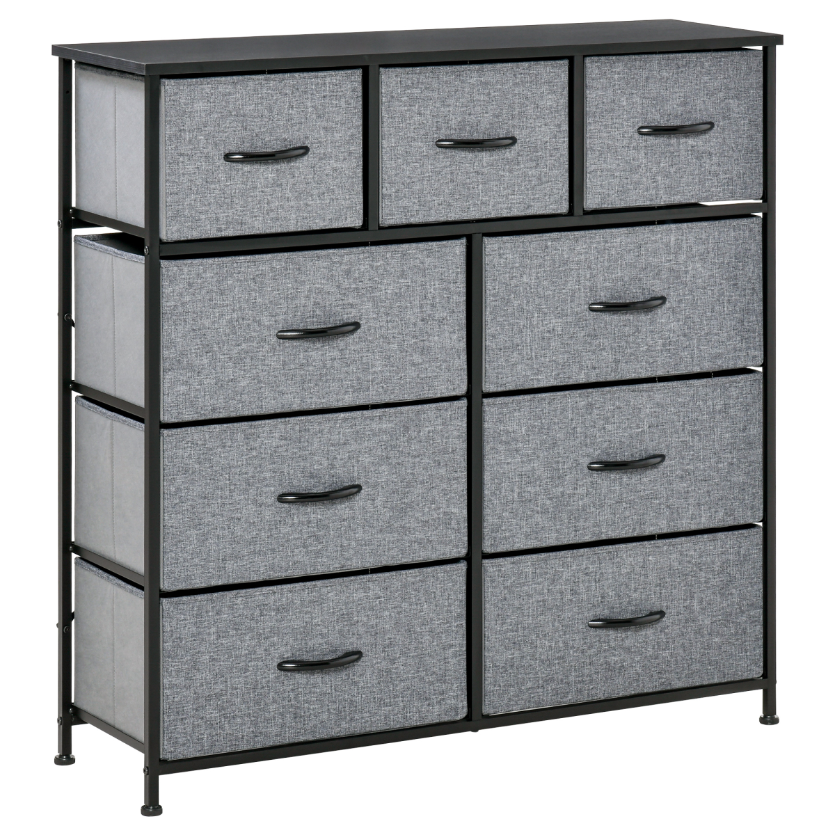 cortex-london-windsor-nine-drawer-storage-chest-black-grey