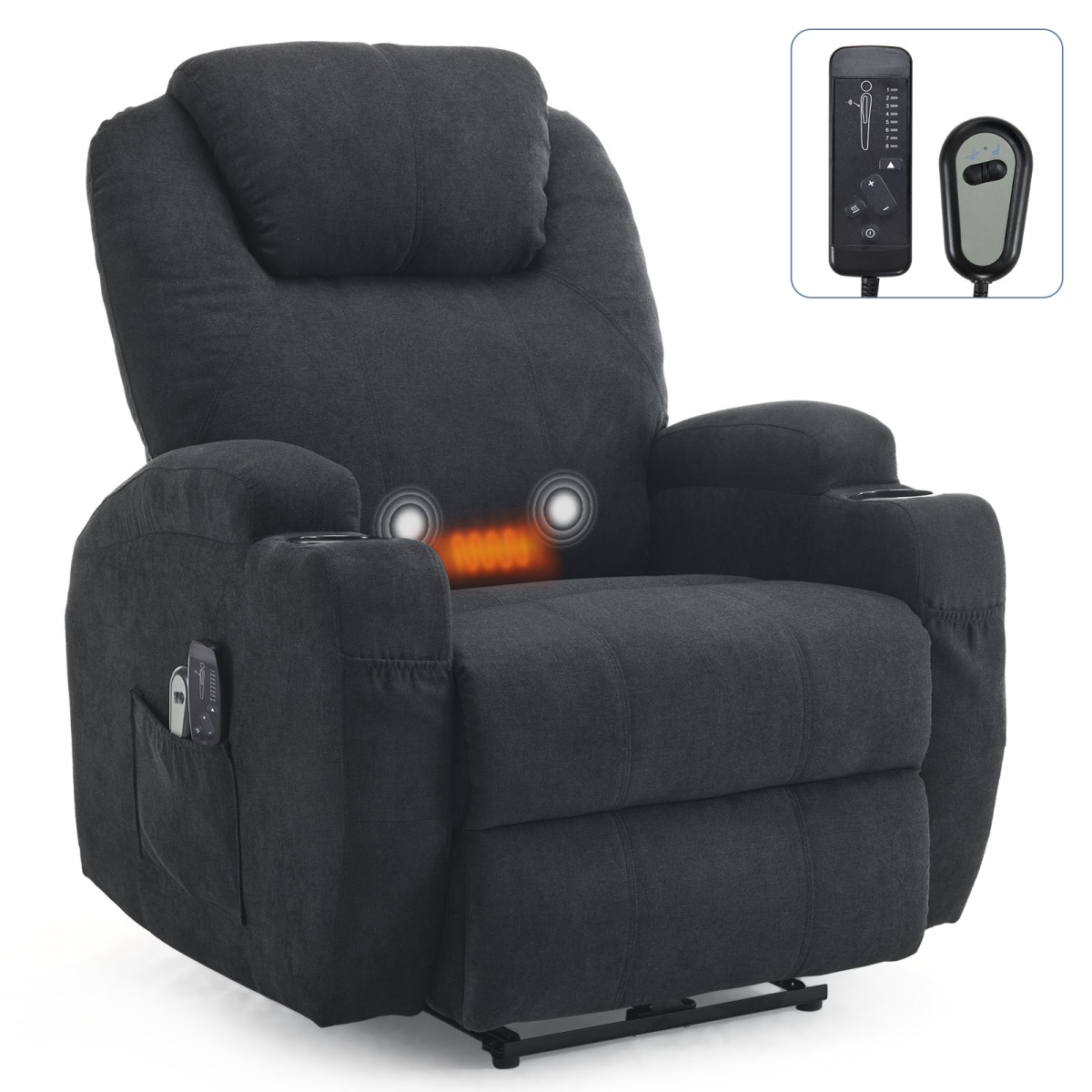 cortex-london-windsor-electric-recliner-chair-2-point-massage-heating-black-fabric