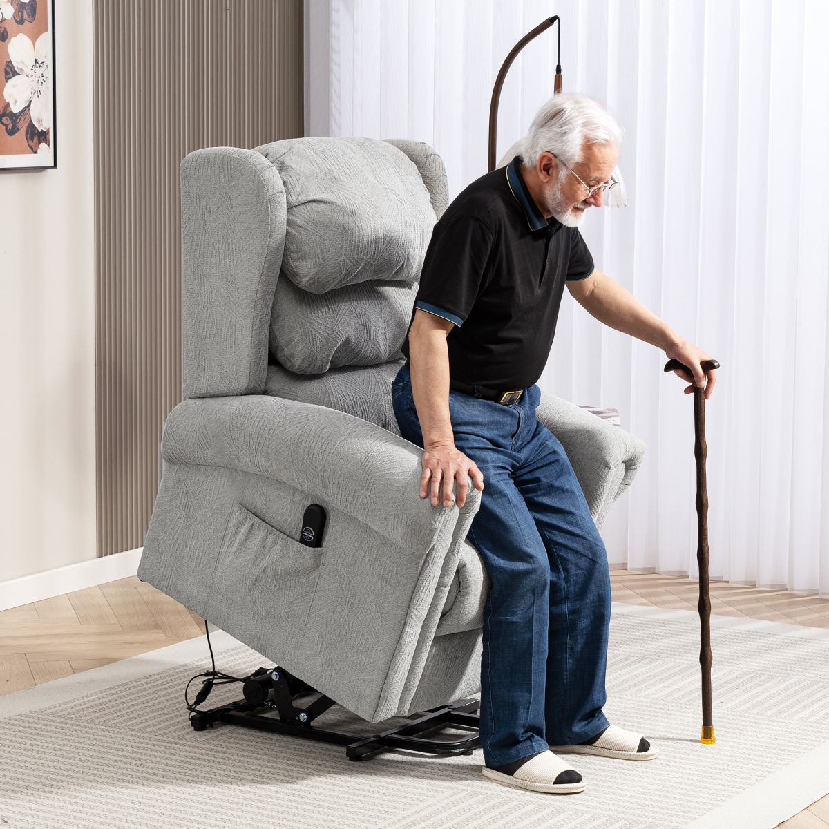 cortex-london-windsor-grey-velvet-touch-riser-recliner-chair