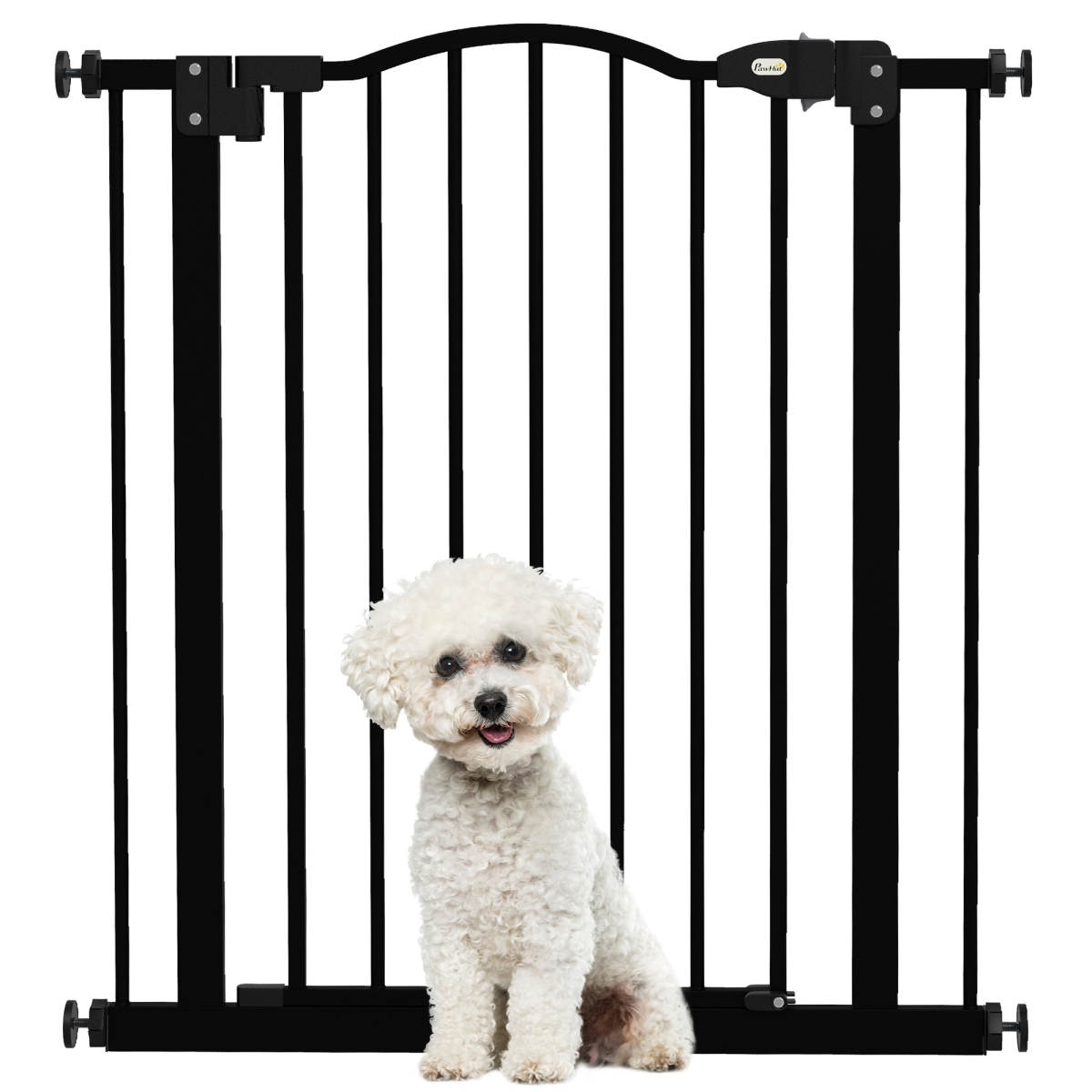 cortex-london-windsor-auto-close-adjustable-metal-pet-gate-black