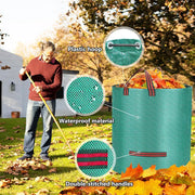 2X 272L Large Garden Waste Bags Refuse Heavy Duty Sacks Grass Leaves Rubbish Bag