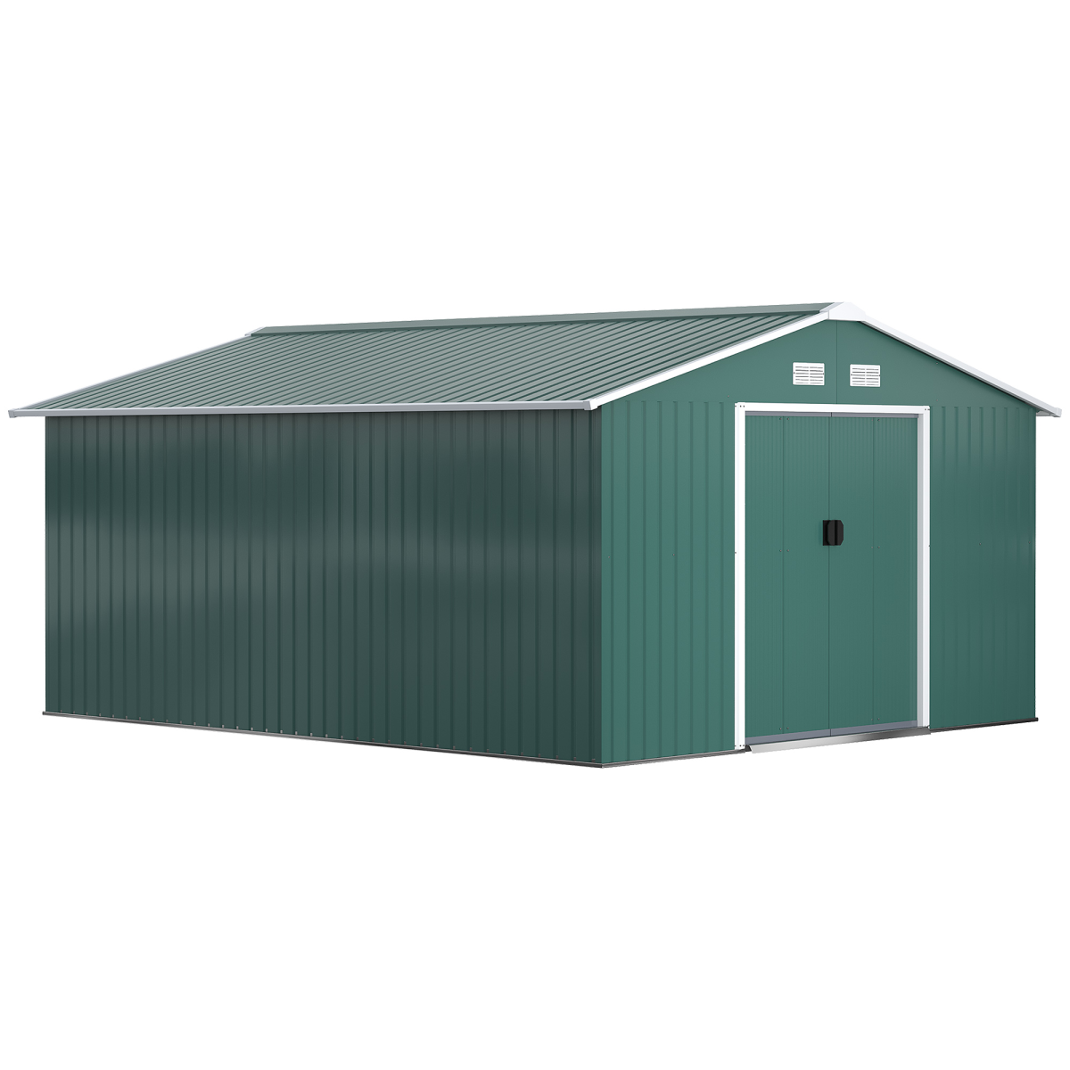 cortex-london-york-13ft-x-11ft-green-metal-storage-shed