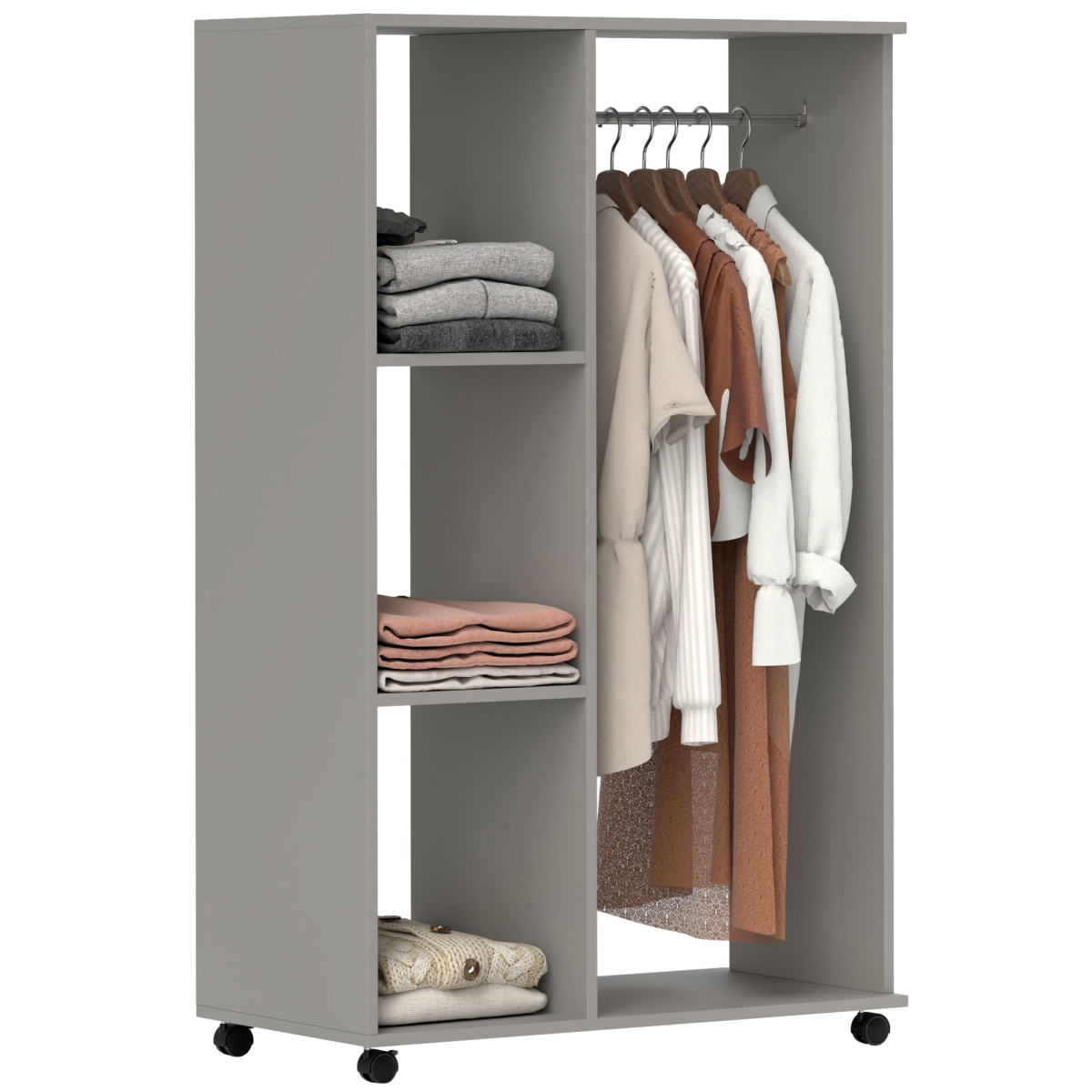 cortex-london-windsor-grey-rolling-open-wardrobe-storage-shelves-aluminium-hanging-rail