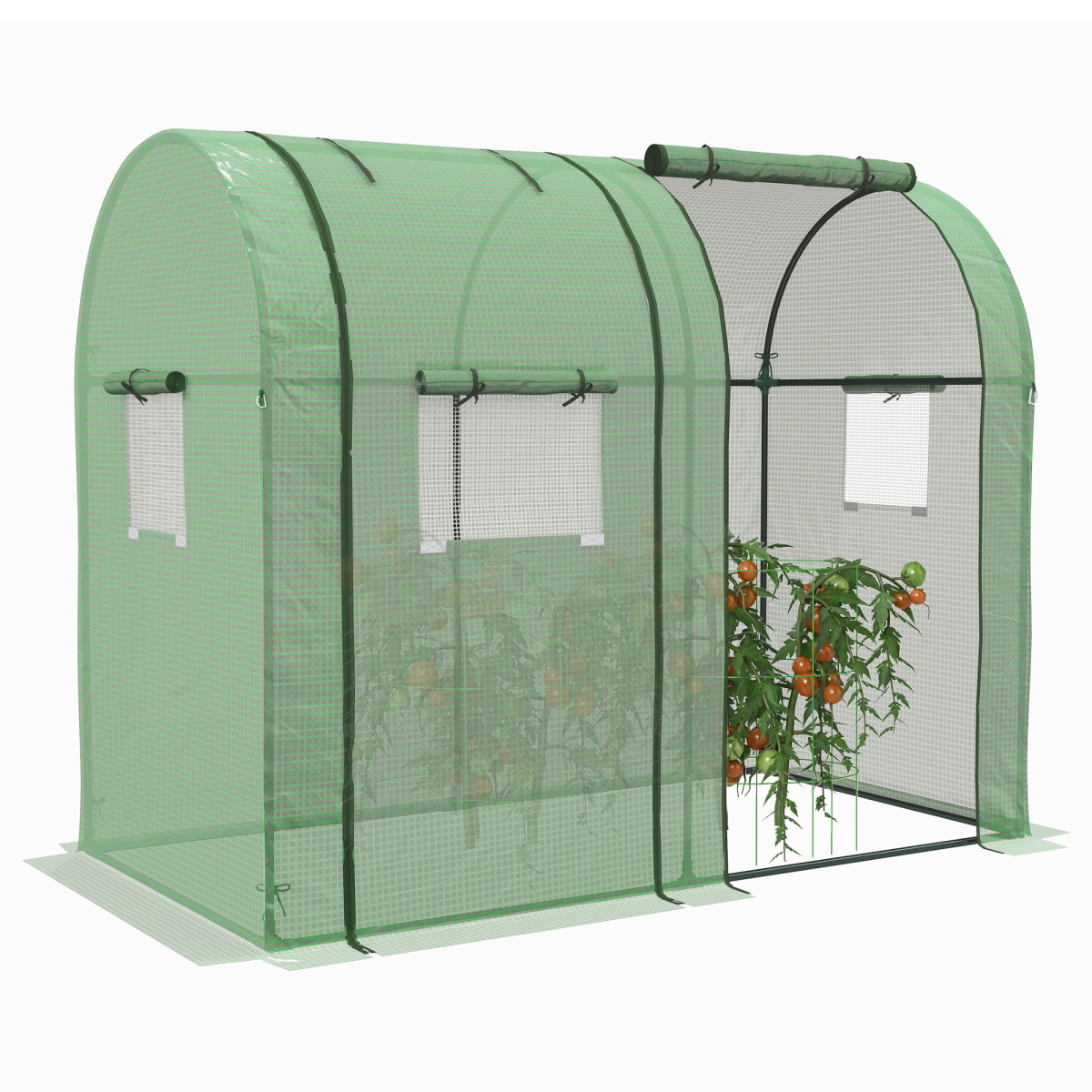 cortex-london-york-tomato-greenhouse-green-two-roll-up-doors-four-mesh-windows