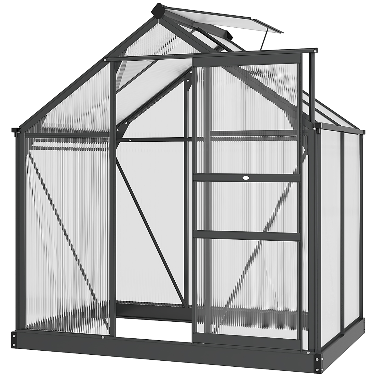 cortex-london-kensington-aluminium-polycarbonate-garden-greenhouse-6-x-4ft-sliding-door