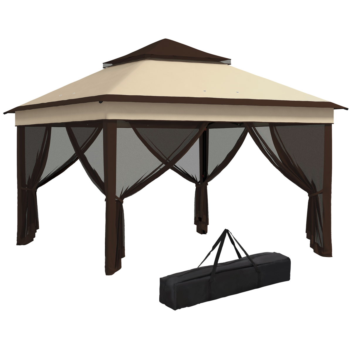 cortex-london-windsor-pop-up-gazebo-tent-netting-beige-coffee