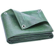 Outsunny 3 x 4m Waterproof Tarpaulin, 90GSM Tear-Resistant PE Tarp with Reinforced Grommets, UV Protected Cover
