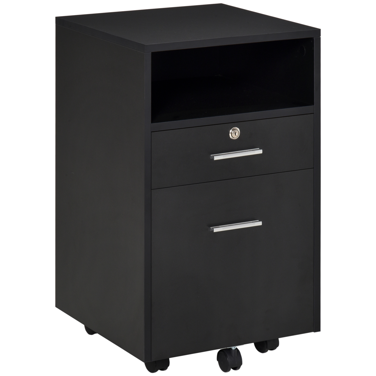 cortex-london-windsor-black-mobile-file-cabinet-lockable-office-storage