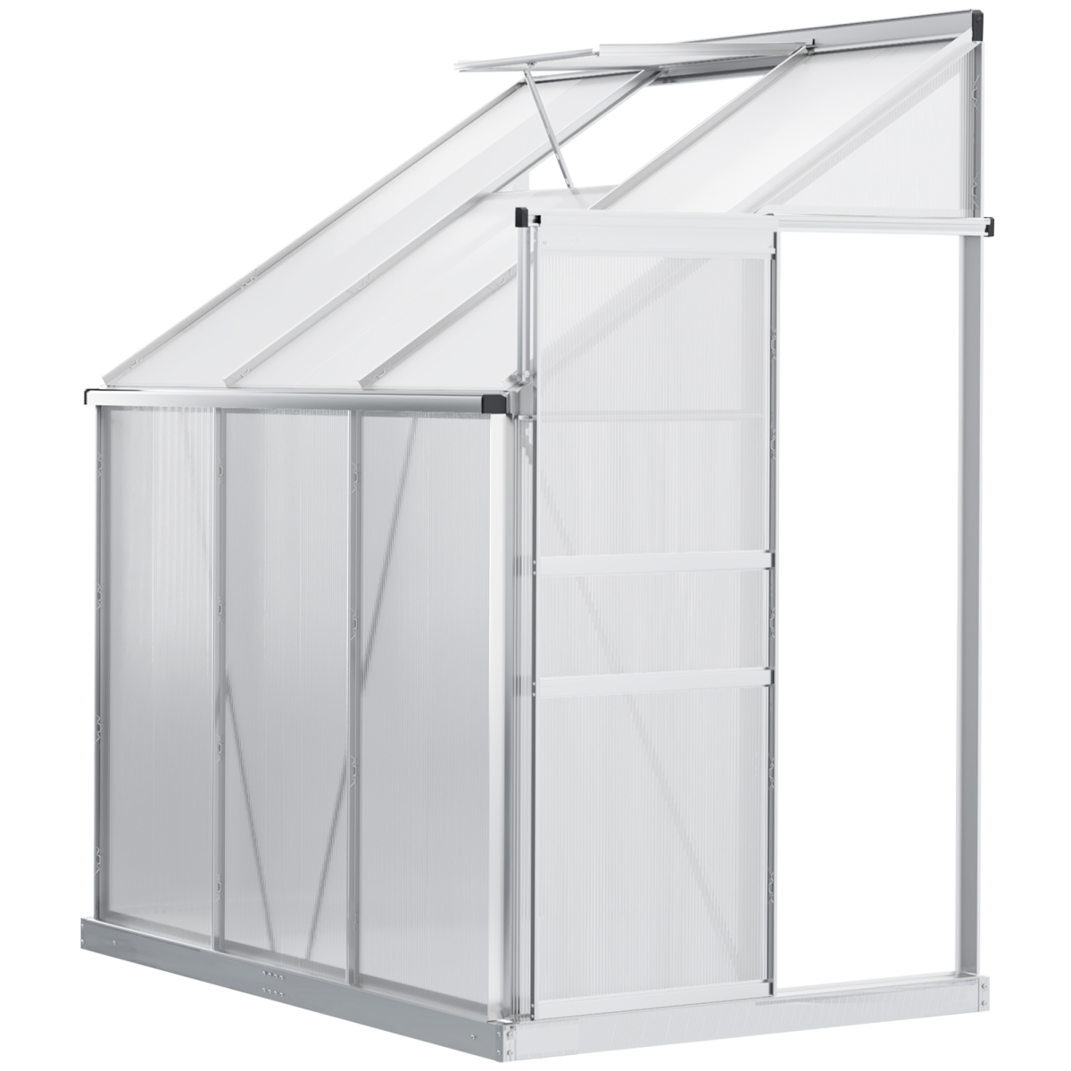 cortex-london-windsor-6-x-4ft-polycarbonate-greenhouse-aluminium-roof-vent-sliding-door