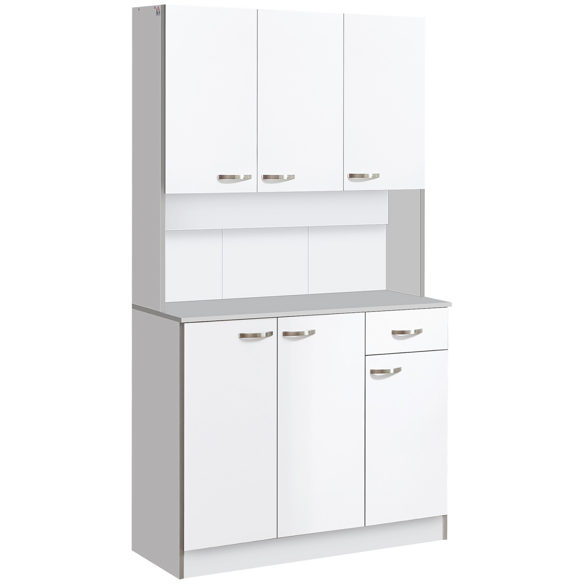 cortex-london-kensington-kitchen-storage-cabinet-with-doors-drawer-white-silver-coloured-handles