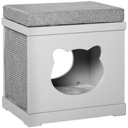 cortex-london-york-grey-cat-house-bed-kitten-cave-cube-with-soft-cushion-sisal-scratching-pads