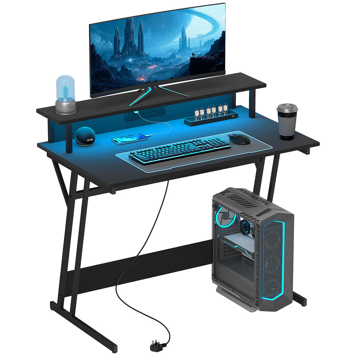 cortex-london-windsor-led-gaming-desk-power-outlets-monitor-stand-black-100-x-60cm